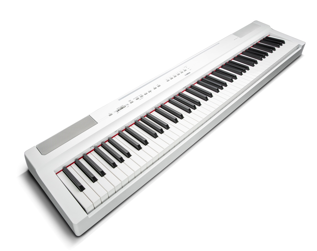 YAMAHA P125 WHITE PIANOFORTE DIGITALE 88 TASTI PESATI COLORE BIANCO 9