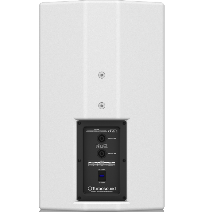 TURBOSOUND NUQ102 WH CASSA PASSIVA 1200 WATT WOOFER 10 TWEETER 1 8 OHM CONNETTORI SPEAKON NL4 COLORE BIANCO 1