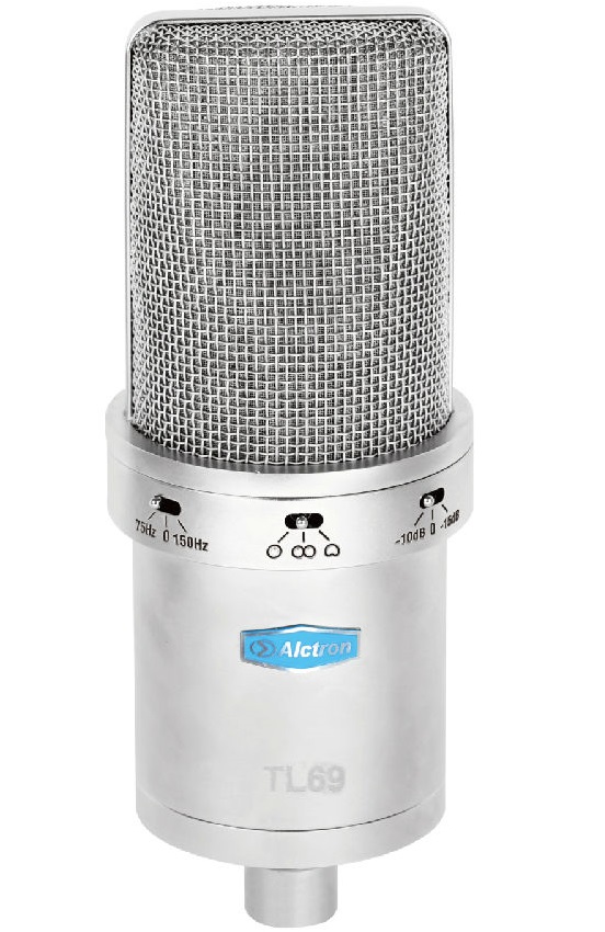 ALCTRON TL69 MICROFONO DA STUDIO FET DOPPIO DIAFRAMMA E LOWCUT CARDIOIDE OMNIDIREZIONALE FIGURA DI 8 PAD ATTENUATORE 0