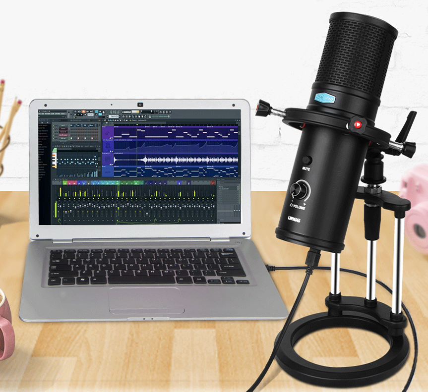 ALCTRON UR66 MICROFONO DA STUDIO USB CARDIOIDE OMNIDIREZIONALE FIGURA DI 8 1