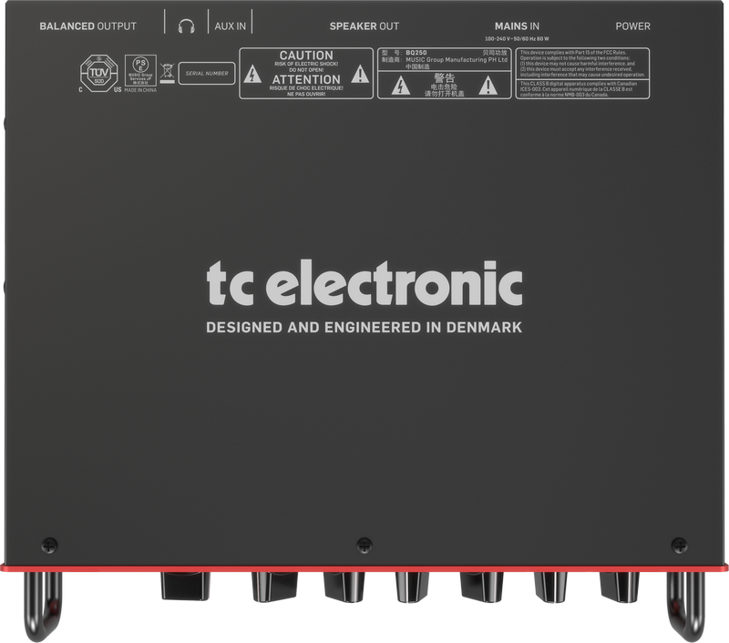 TC ELECTRONIC BQ250 TESTATA PER BASSO 250W PREAMP MOSFET E COMPRESSORE 3