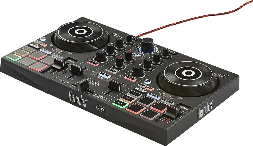 HERCULES DJ CONTROL IMPULSE 200 CONTROLLER DIGITALE 2 DECK USB PER DJ 1