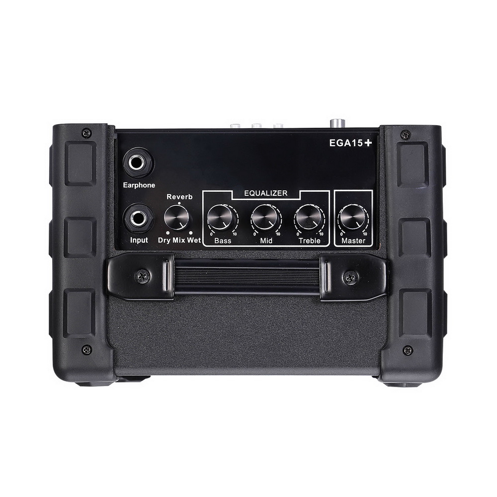 ENO EGA-15+ AMPLIFICATORE PER CHITARRA 15 WATT WOOFER 6,5 EQ 3 BANDE CON RIVERBERO E PLAYER MP3 USB 1
