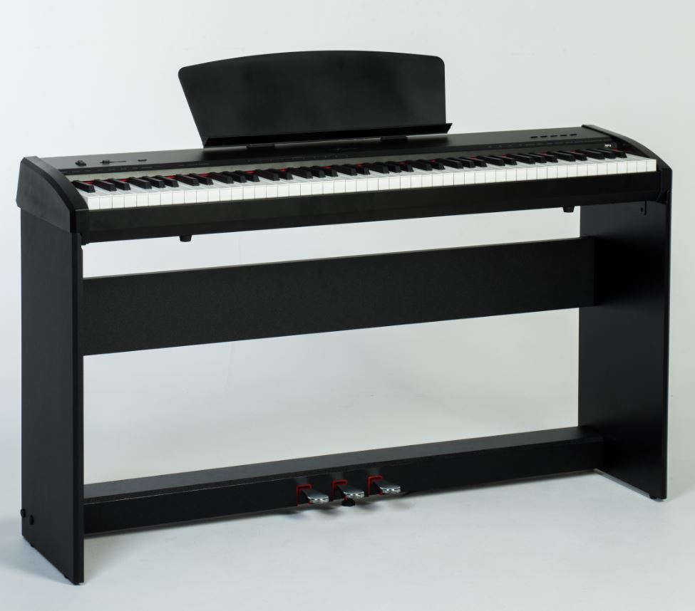 EXTREME P50 PIANOFORTE DIGITALE 88 TASTI PESATI STAGE PIANO CON STAND IN LEGNO E GRUPPO 3 PEDALI + PLAYER MP3 USB 3