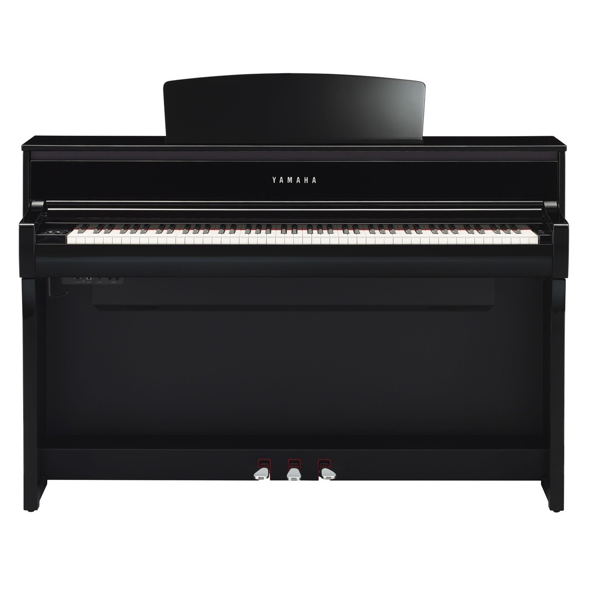 YAMAHA CLP675-PE PIANOFORTE DIGITALE 88 TASTI PESATI COLORE NERO FINITURA POLISHED EBONY 1