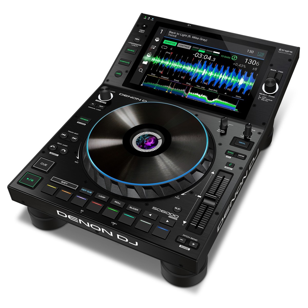 DENON DJ SC6000-PRIME LETTORE MEDIA PLAYER DUAL LAYER PER DJ USB SD STREAMING WI-FI CON DISPLAY HD 10.1 MULTI-TOUCH 2