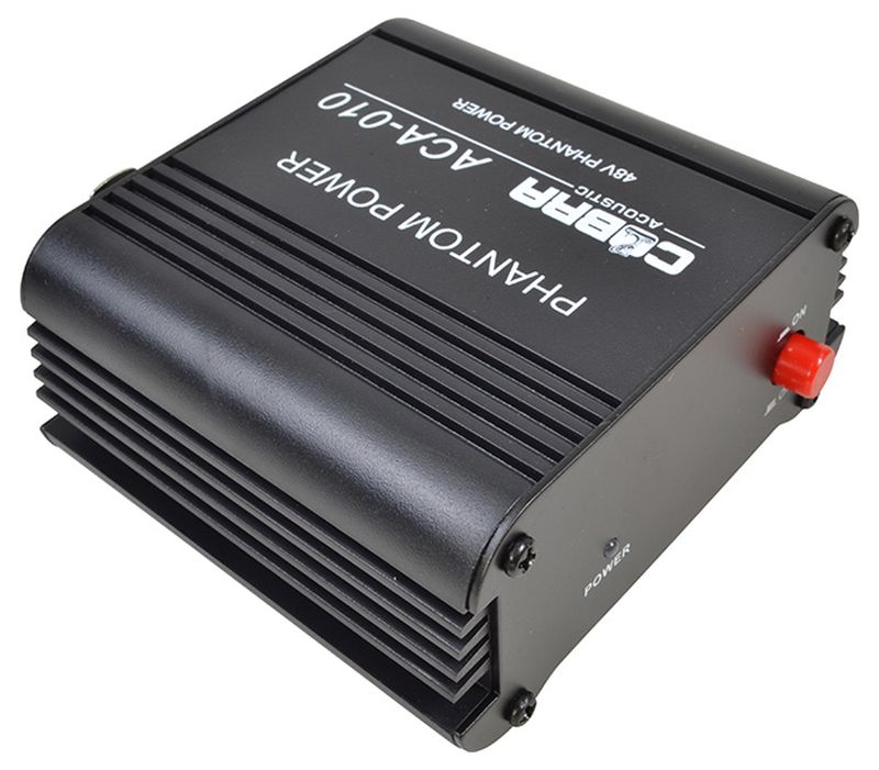 COBRA ACA-010 ALIMENTATORE PHANTOM +48V ESTERNO CON INTERRUTTORE ON – OFF CHASSIS IN METALLO 1