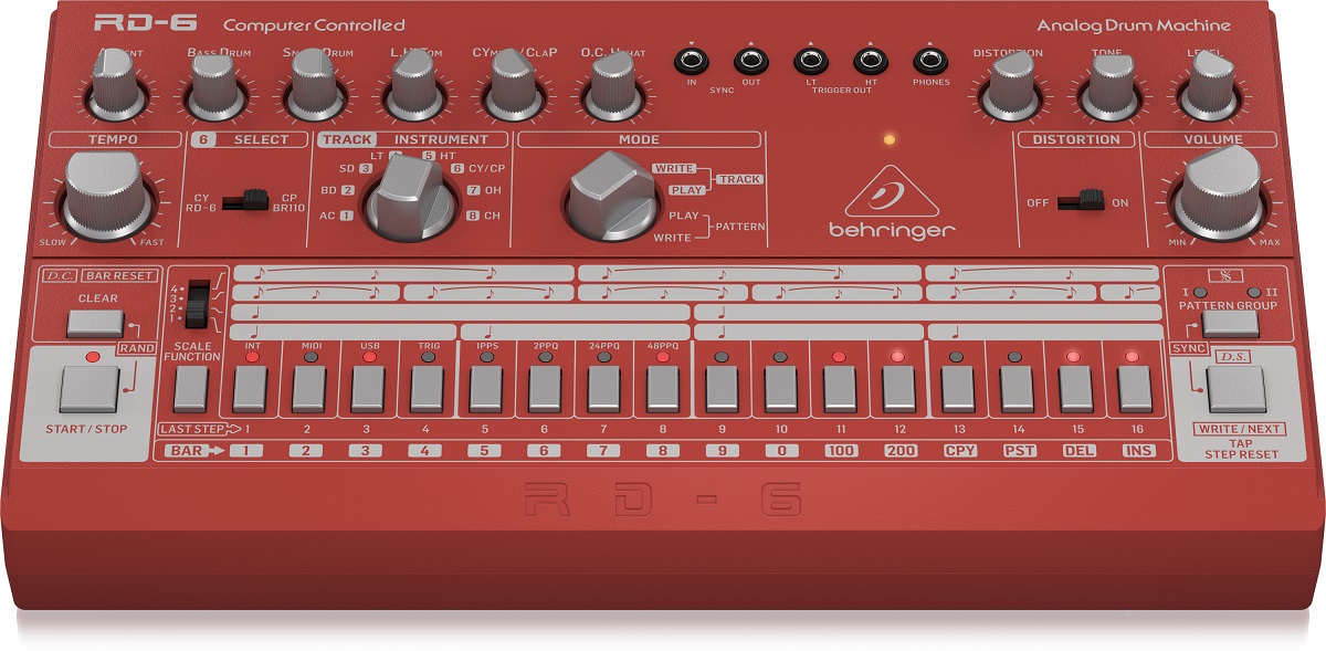 BEHRINGER RD-6 RD RHYTHM DESIGNER ROSSA DRUM MACHINE 4