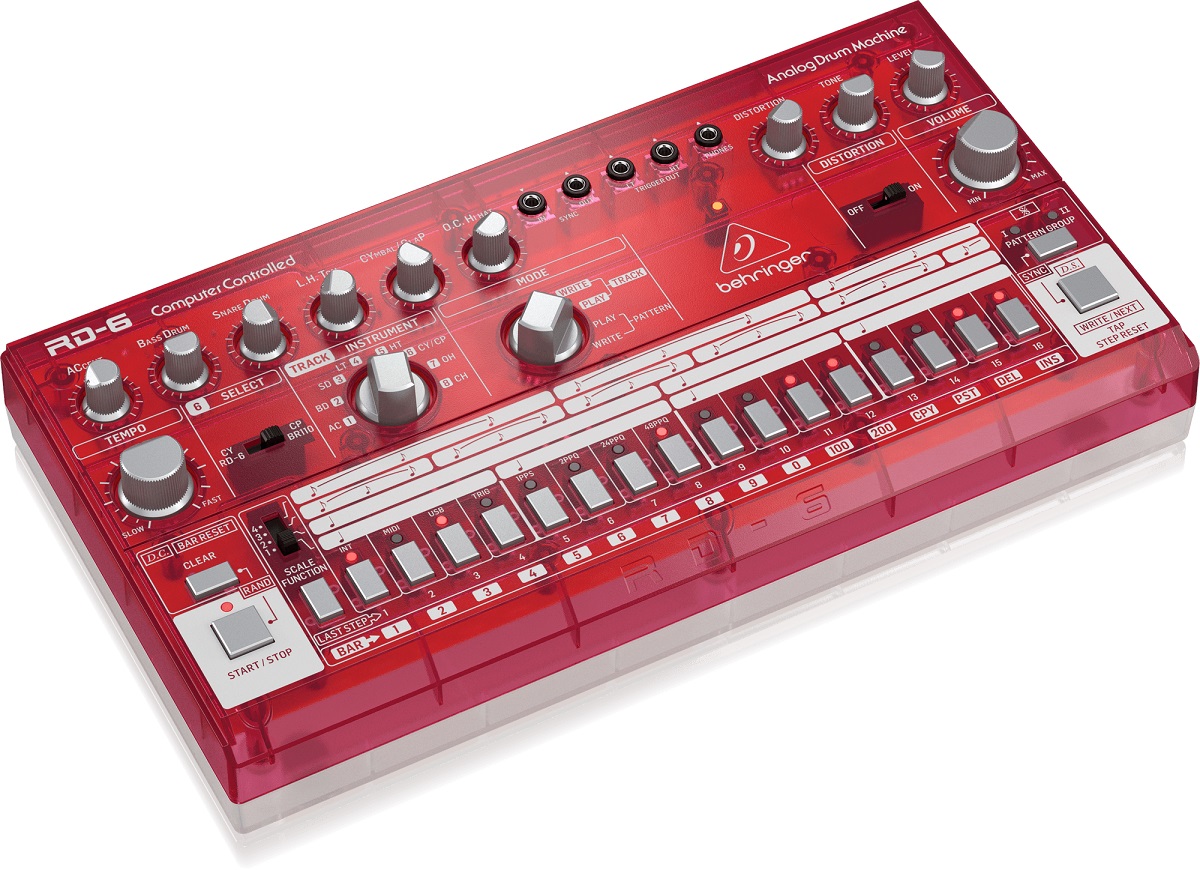 BEHRINGER RD-6 SB RHYTHM DESIGNER RED DRUM MACHINE ROSSA 2