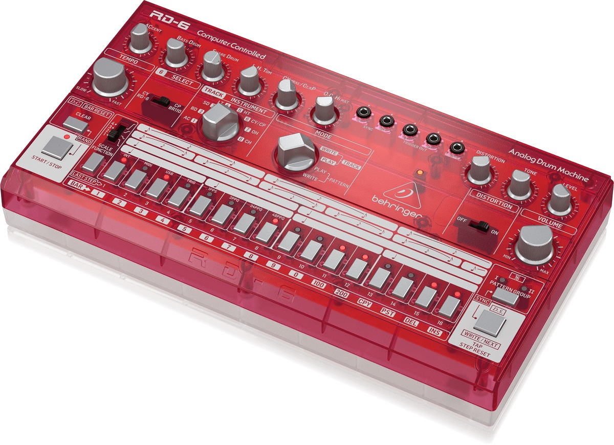 BEHRINGER RD-6 SB RHYTHM DESIGNER RED DRUM MACHINE ROSSA 3