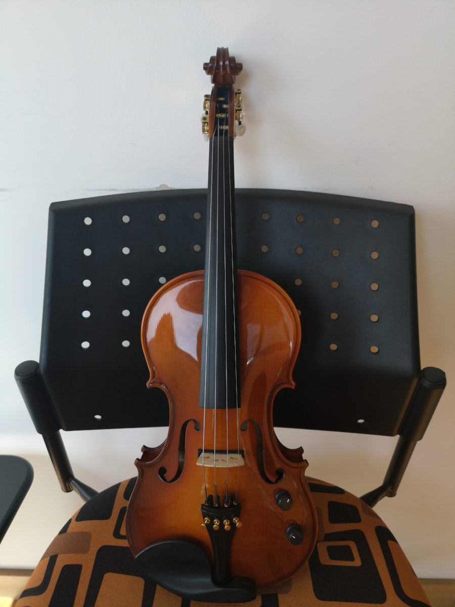 4/4 grande violino TASTIERA appunto legno TASTIERA NERO c4g4 