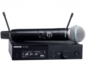 SHURE SLXD24/BETA58 RADIOMICROFONO PALMARE DIGITALE WIRELESS A MANO CAPSULA BETA 58