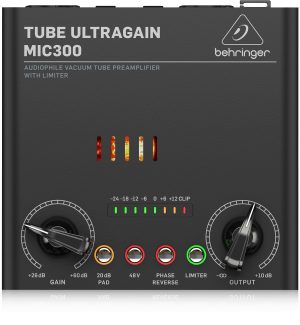 BEHRINGER MIC300 TUBE ULTRAGAIN PREAMPLIFICATORE MICROFONICO VALVOLARE CON LIMITATORE