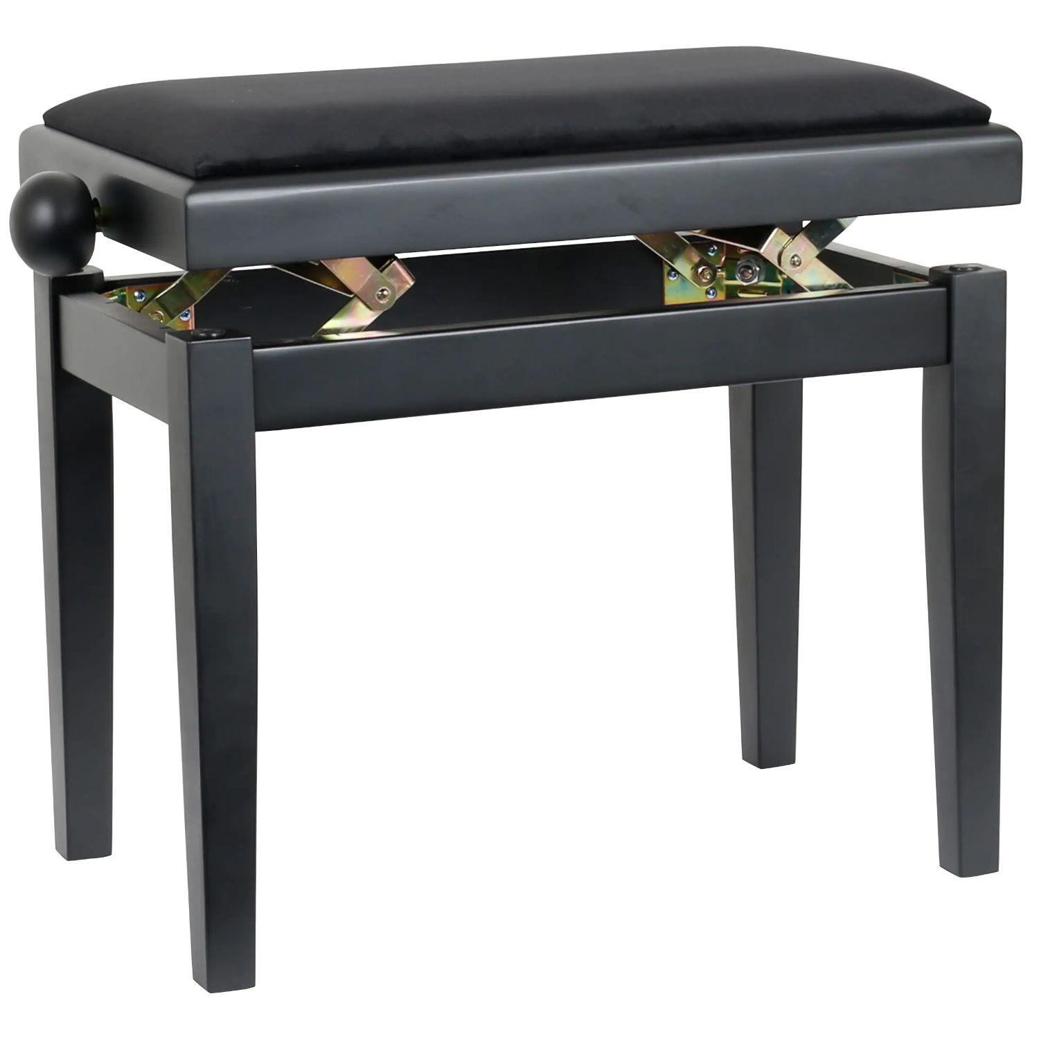 SOTENDO 95702B SATIN BLACK PIANO BENCH PANCHETTA PER PIANOFORTE IN LEGNO FINITURA NERA SATINATA 2