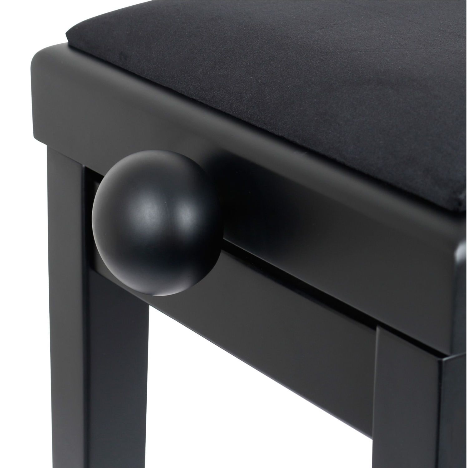 SOTENDO 95702B SATIN BLACK PIANO BENCH PANCHETTA PER PIANOFORTE IN LEGNO FINITURA NERA SATINATA 4