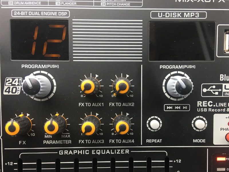 ATOMIC4DJ MIX-X 12 MIXER 8 CANALI MONO 2 STEREO USB BLUETOOTH 1