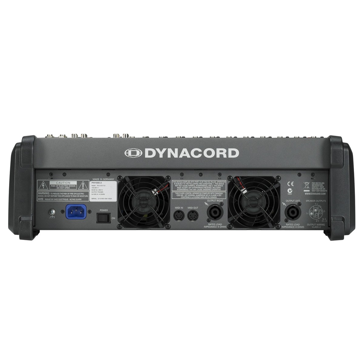 DYNACORD POWERMATE 1000-3 MIXER ANALOGICO AMPLIFICATO CON INTERFACCIA USB E DOPPI EFFETTI STEREO 4