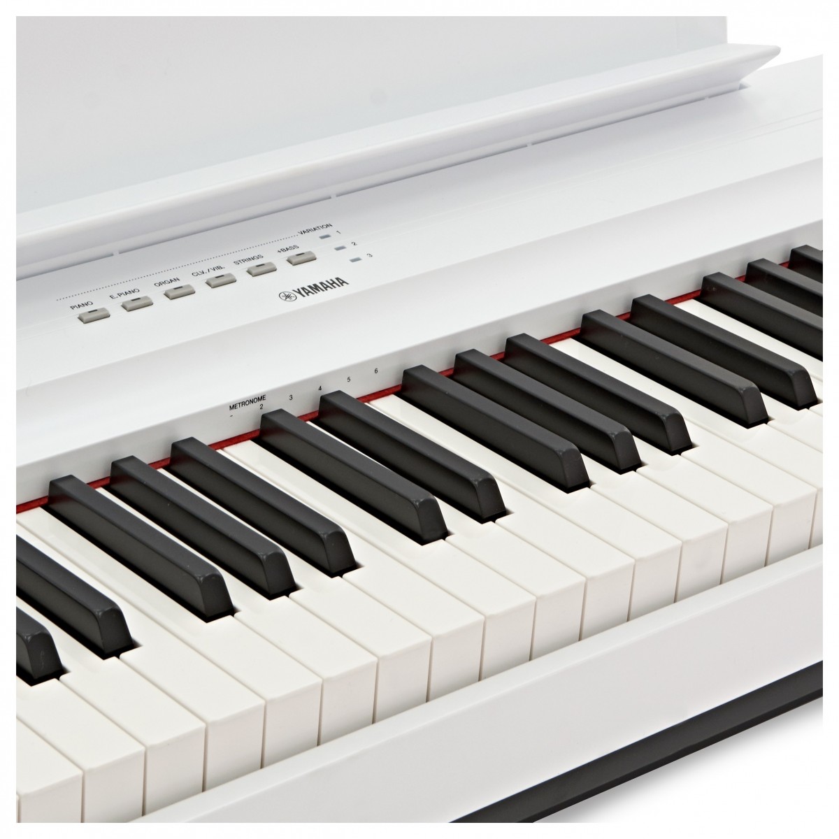 YAMAHA P125A WHITE PIANOFORTE DIGITALE 88 TASTI PESATI COLORE BIANCO 5