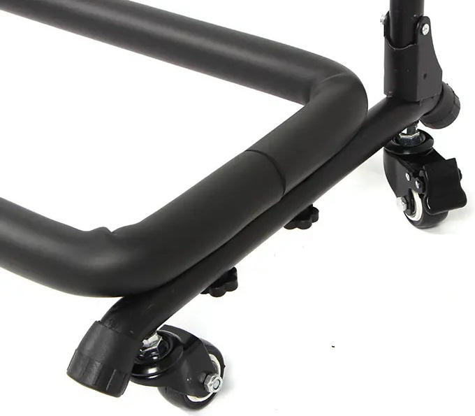 EXTREME GS5-PROW SUPPORTO UNIVERSALE A RASTRELLIERA CON RUOTE PER 5 CHITARRE O BASSI COLORE NERO 2