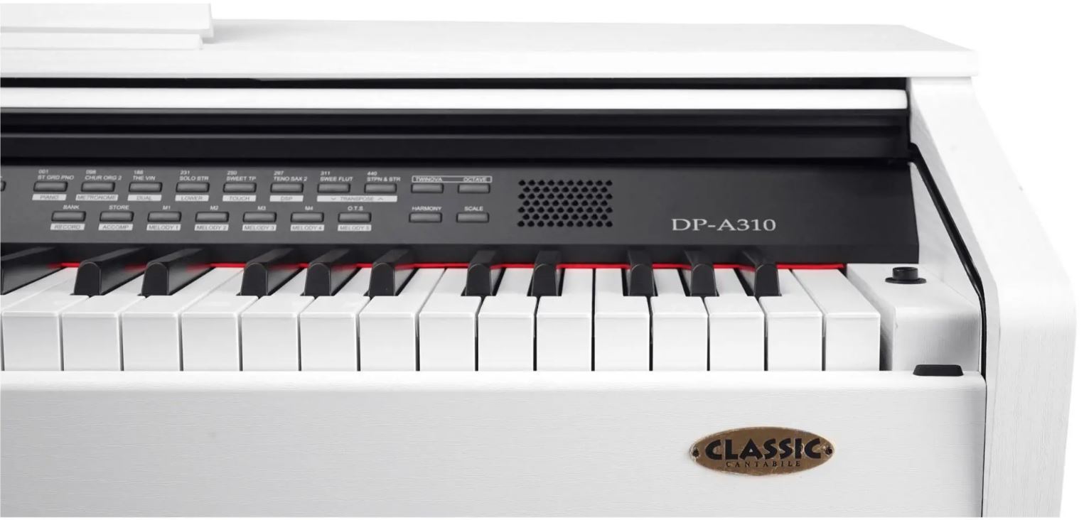 CLASSIC CANTABILE DP-A 130 WM PIANOFORTE DIGITALE 88 TASTI PESATI BIANCO OPACO 5