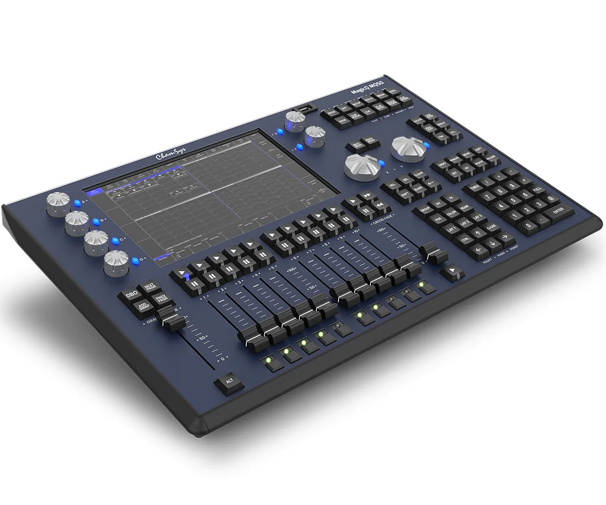 CHAMSYS MAGICQ MQ50 CONSOLE CENTRALINA LUCI COMPATTA 6 UNIVERSI DMX 4 USCITE DIRETTE DMX 512 1 PLAYBACK FADERS 1