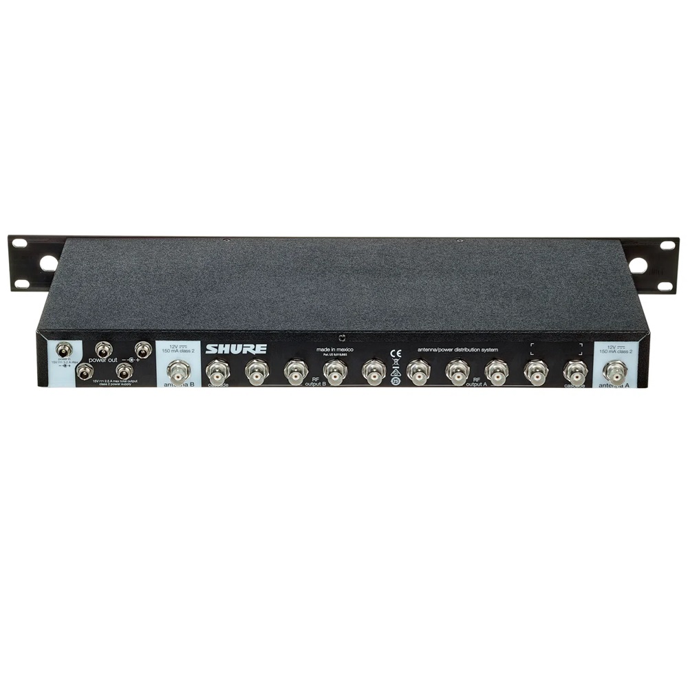 SHURE UA844+SWB-E DISTRIBUTORE ANTENNA RACK ATTIVO PER 4 RICEVITORI 4