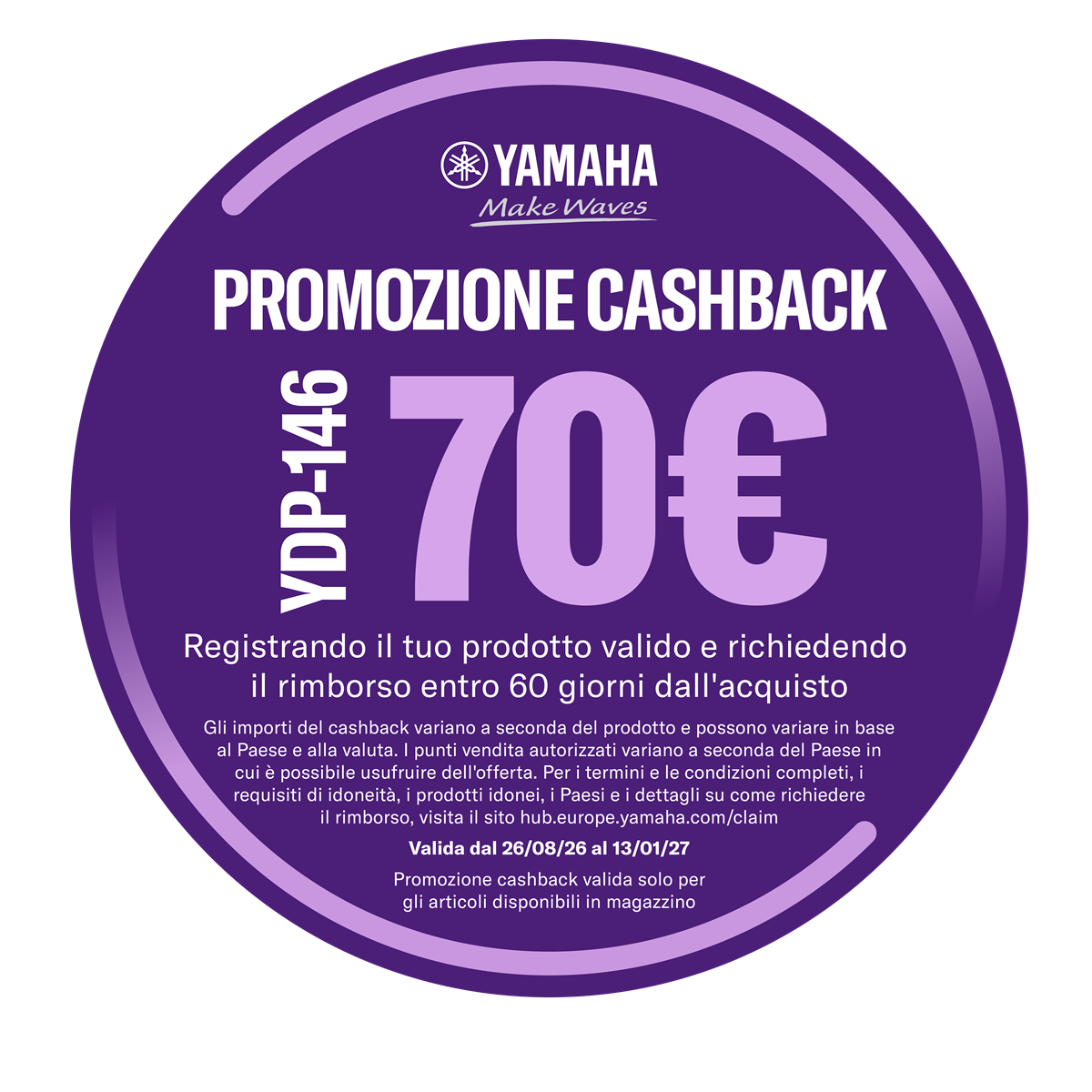 Yamaha YDP-146 Cashback Suonostore