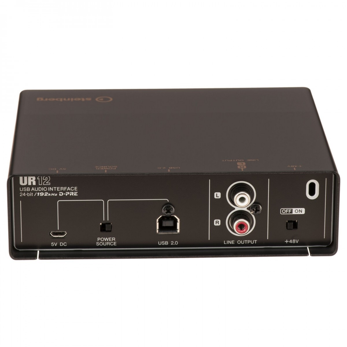 STEINBERG UR12 BLACK INTERFACCIA AUDIO USB 2.0 2 CANALI CON D-PRE 24BIT 192Khz 3