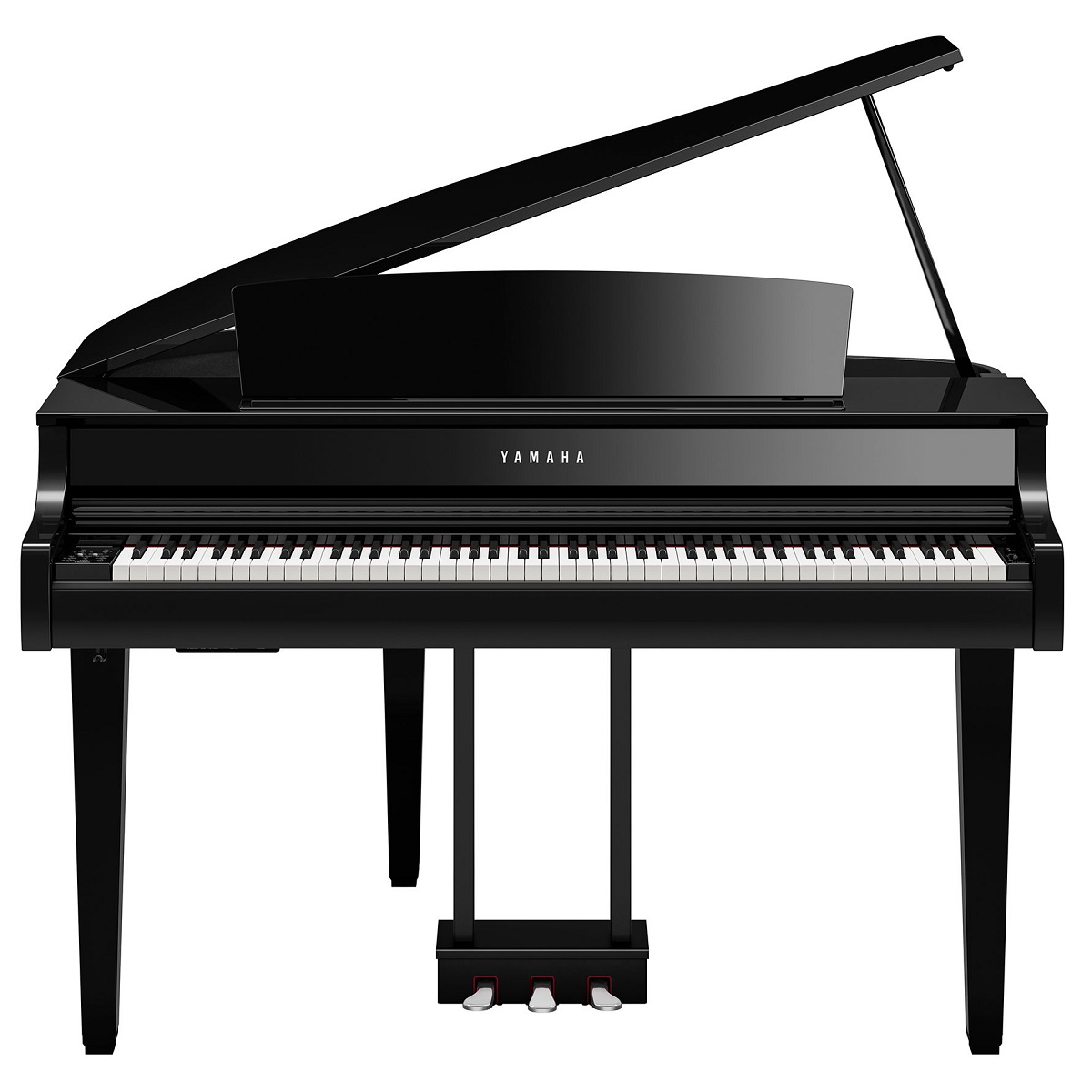 YAMAHA CLAVINOVA CLP865GP PE POLISHED BLACK PIANOFORTE A CODA DIGITALE COLORE NERO LUCIDO 2