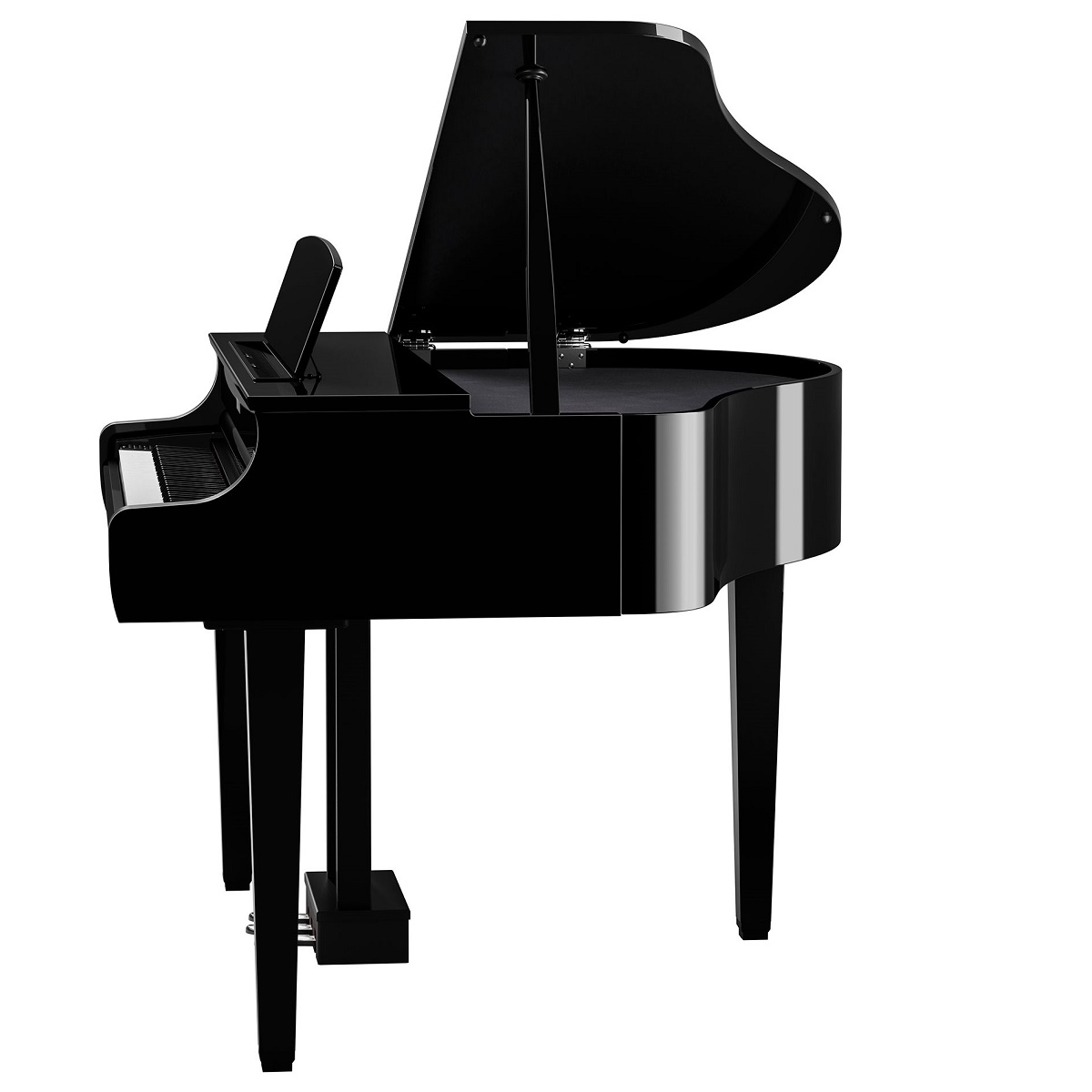 YAMAHA CLAVINOVA CLP865GP PE POLISHED BLACK PIANOFORTE A CODA DIGITALE COLORE NERO LUCIDO 3