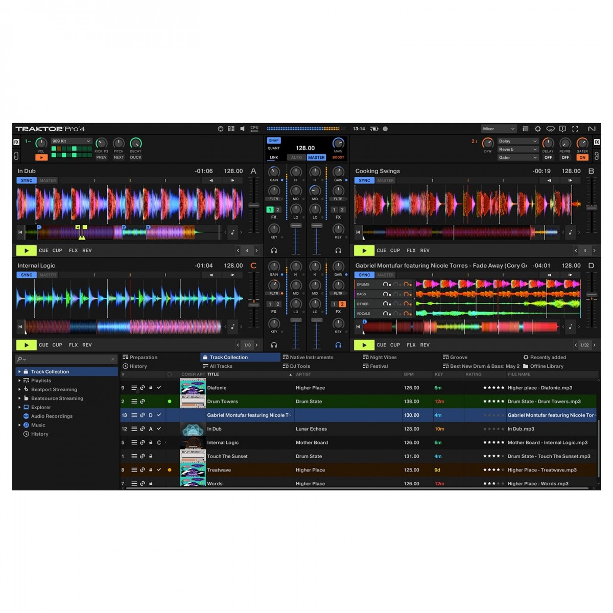 NATIVE INSTRUMENTS TRAKTOR PRO 4 SOFTWARE PER DJ 4 DECK 3