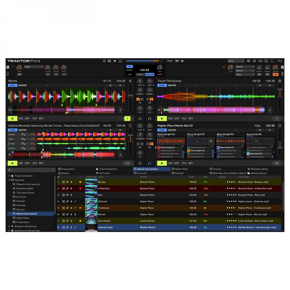 NATIVE INSTRUMENTS TRAKTOR PRO 4 SOFTWARE PER DJ 4 DECK 4