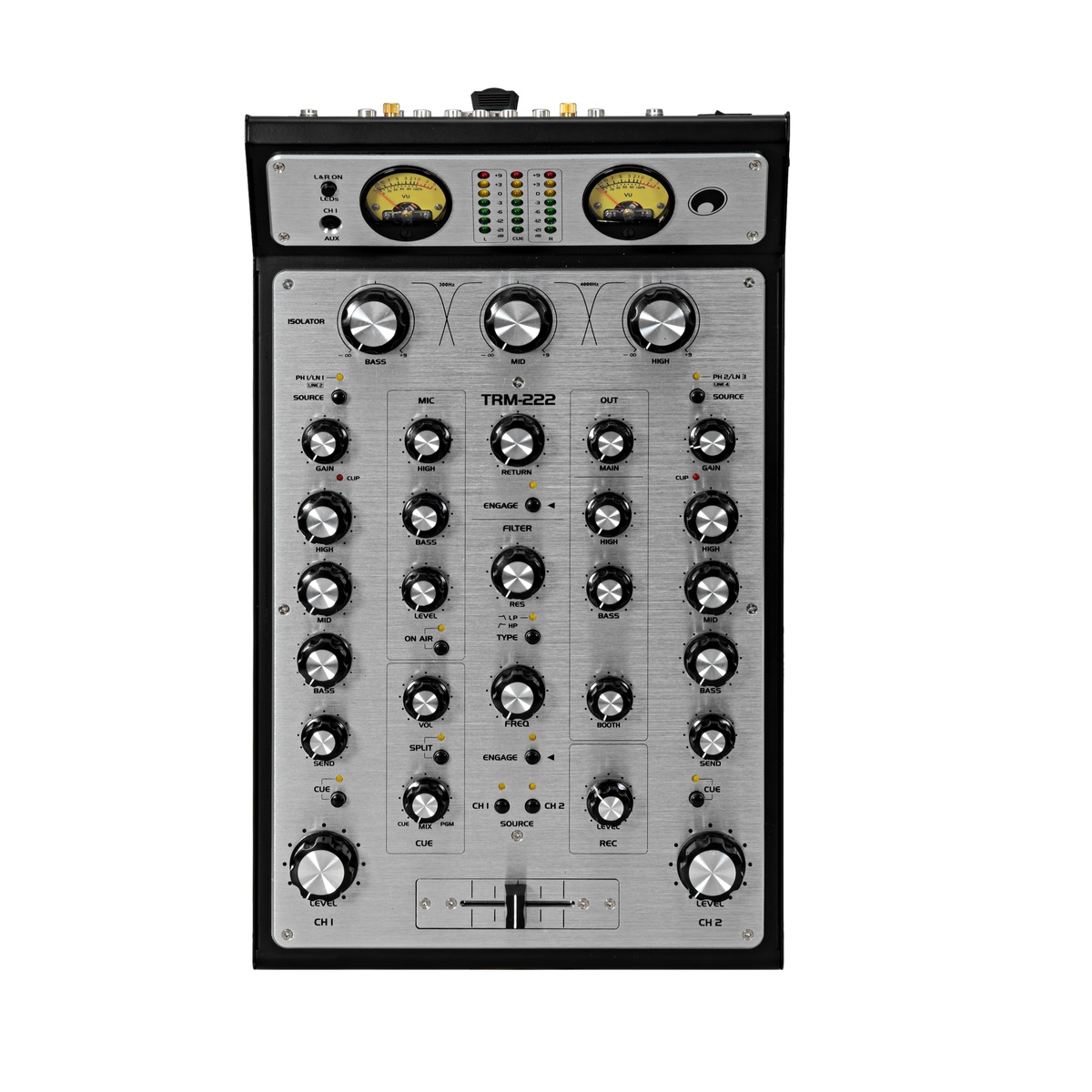 OMNITRONIC TRM222 MIXER ROTATIVO 2 CANALI PER DJ 5