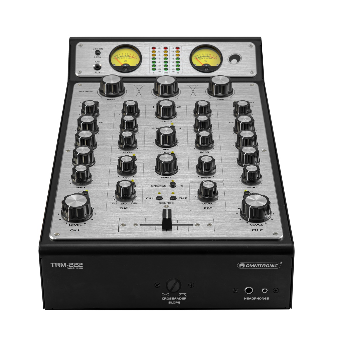 OMNITRONIC TRM222 MIXER ROTATIVO 2 CANALI PER DJ 7