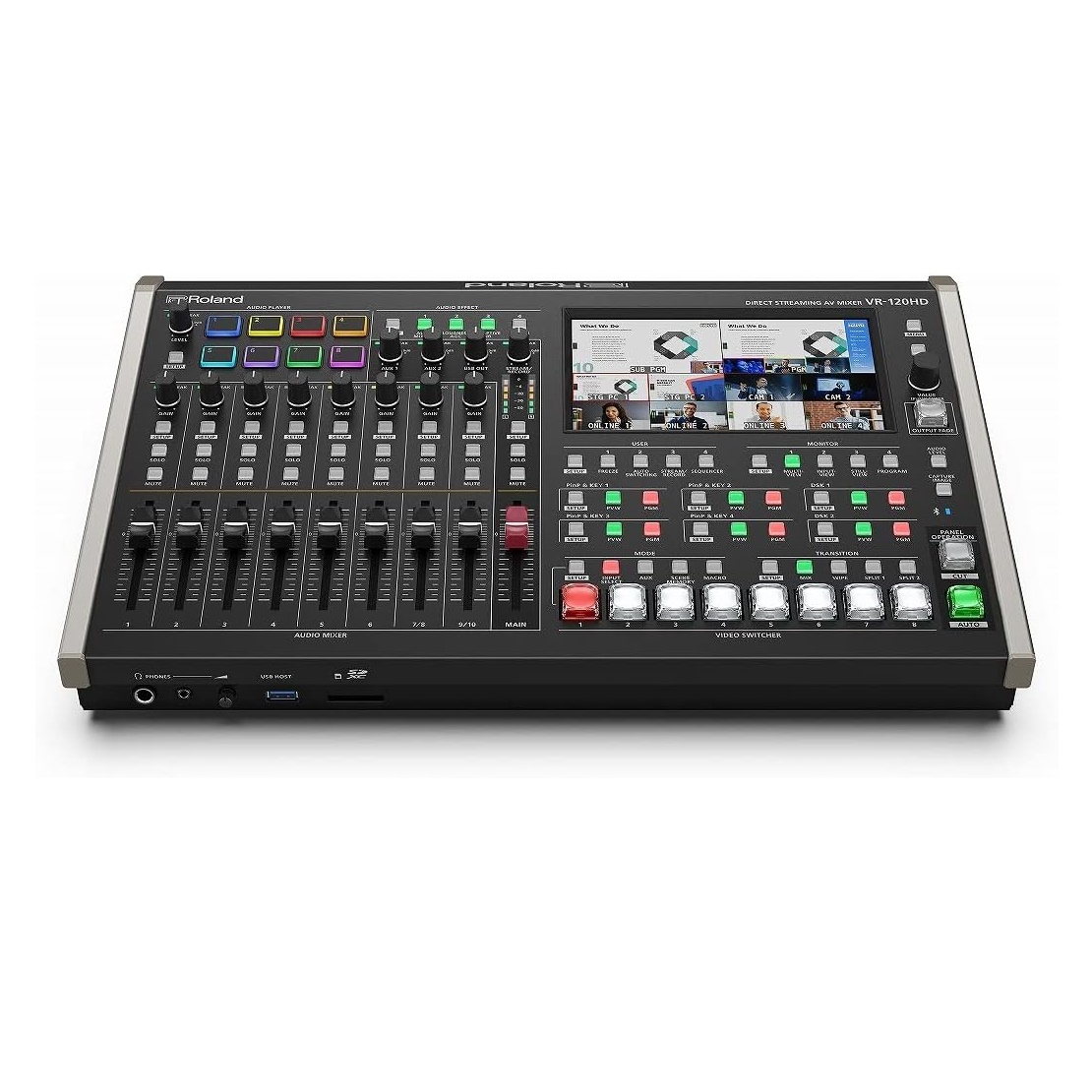 ROLAND VR-120HD MIXER AUDIO VIDEO SWITCHER STREAMING DIRETTO 12 CANALI 2