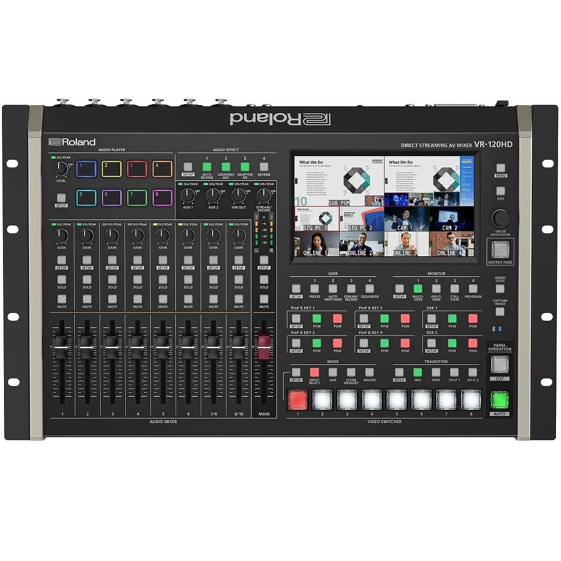 ROLAND VR-120HD MIXER AUDIO VIDEO SWITCHER STREAMING DIRETTO 12 CANALI 9