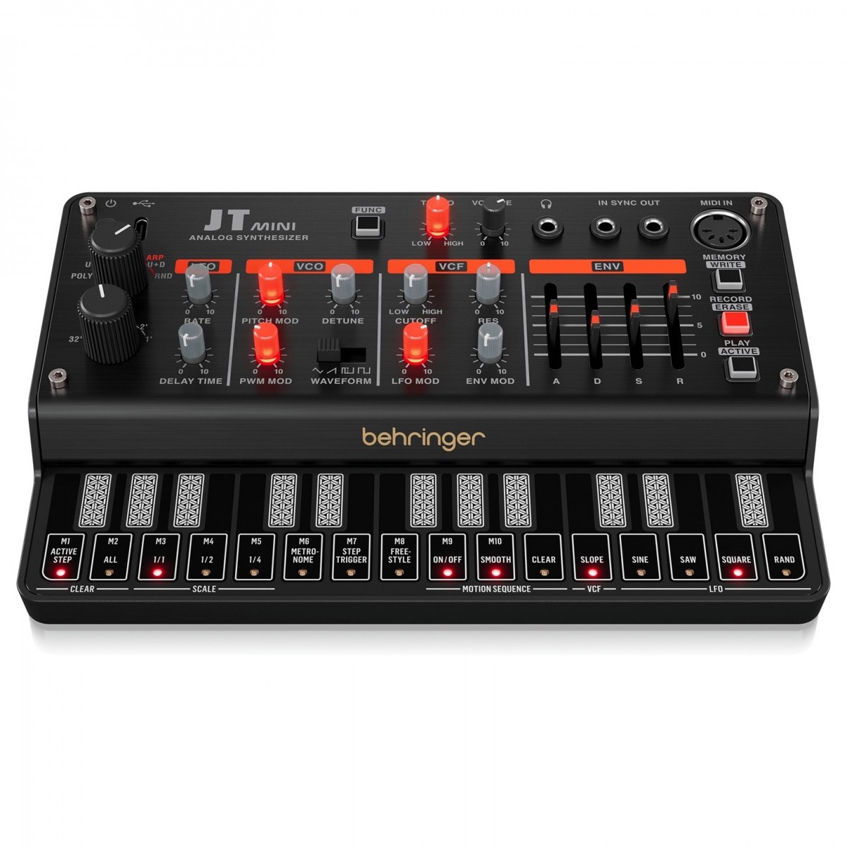 BEHRINGER MINI JT SINTETIZZATORE ANALOGICO POLIFONICO ARPEGGIATORE SEQUENCER 6