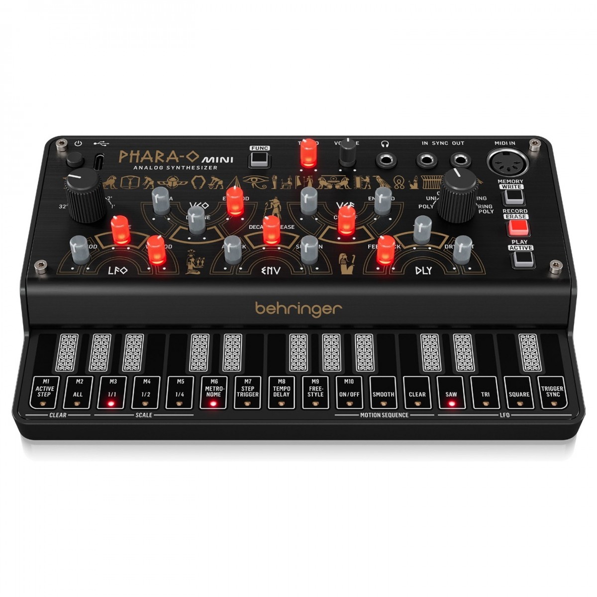 BEHRINGER PHARA-O MINI SINTETIZZATORE ANALOGICO POLIFONICO 27 TASTI DINAMICI 2