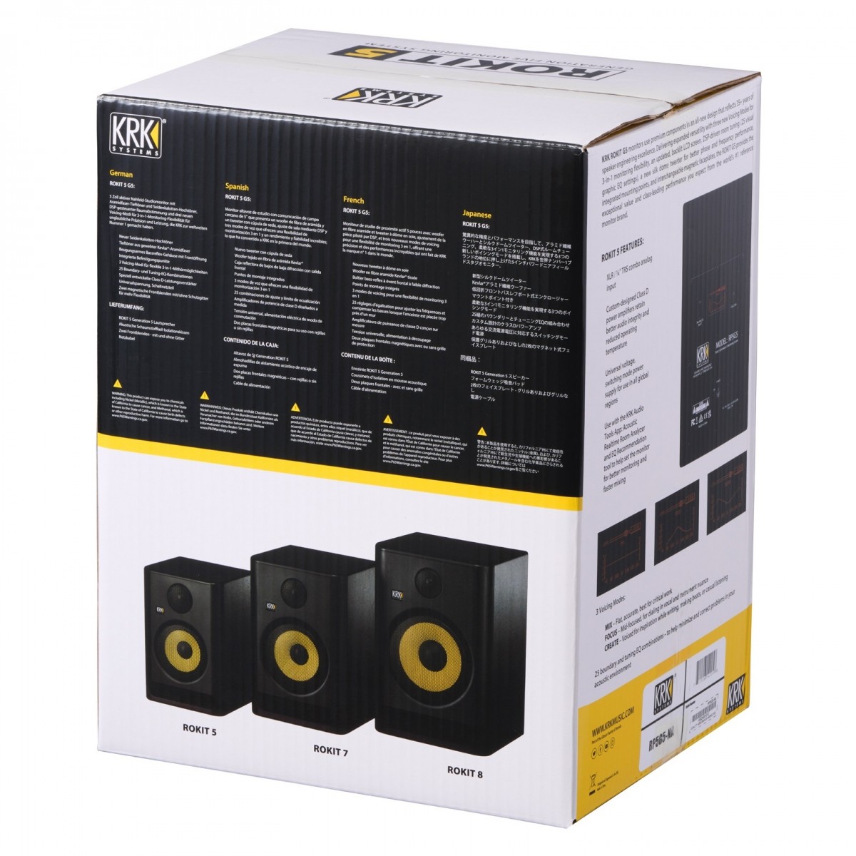 KRK RP5 G5 ROKIT MONITOR DA STUDIO 5 130 WATT 3