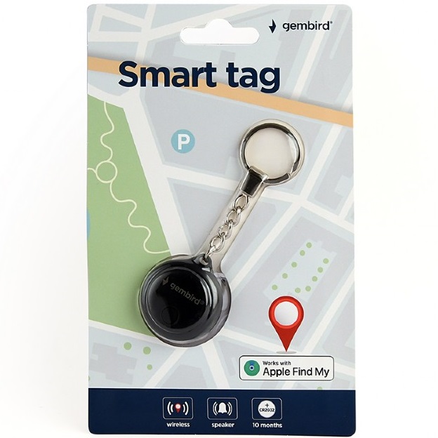 GEMBIRD TA-TAG-01-BK SMART TAG COMPATIBILE CON APP iOS DOV’E’ COLORE NERO 1