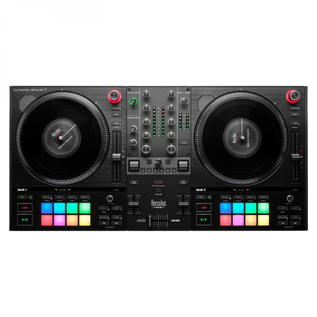 HERCULES DJ CONTROL INPULSE T7 CONTROLLER DIGITALE 2 DECK USB PER DJ 1