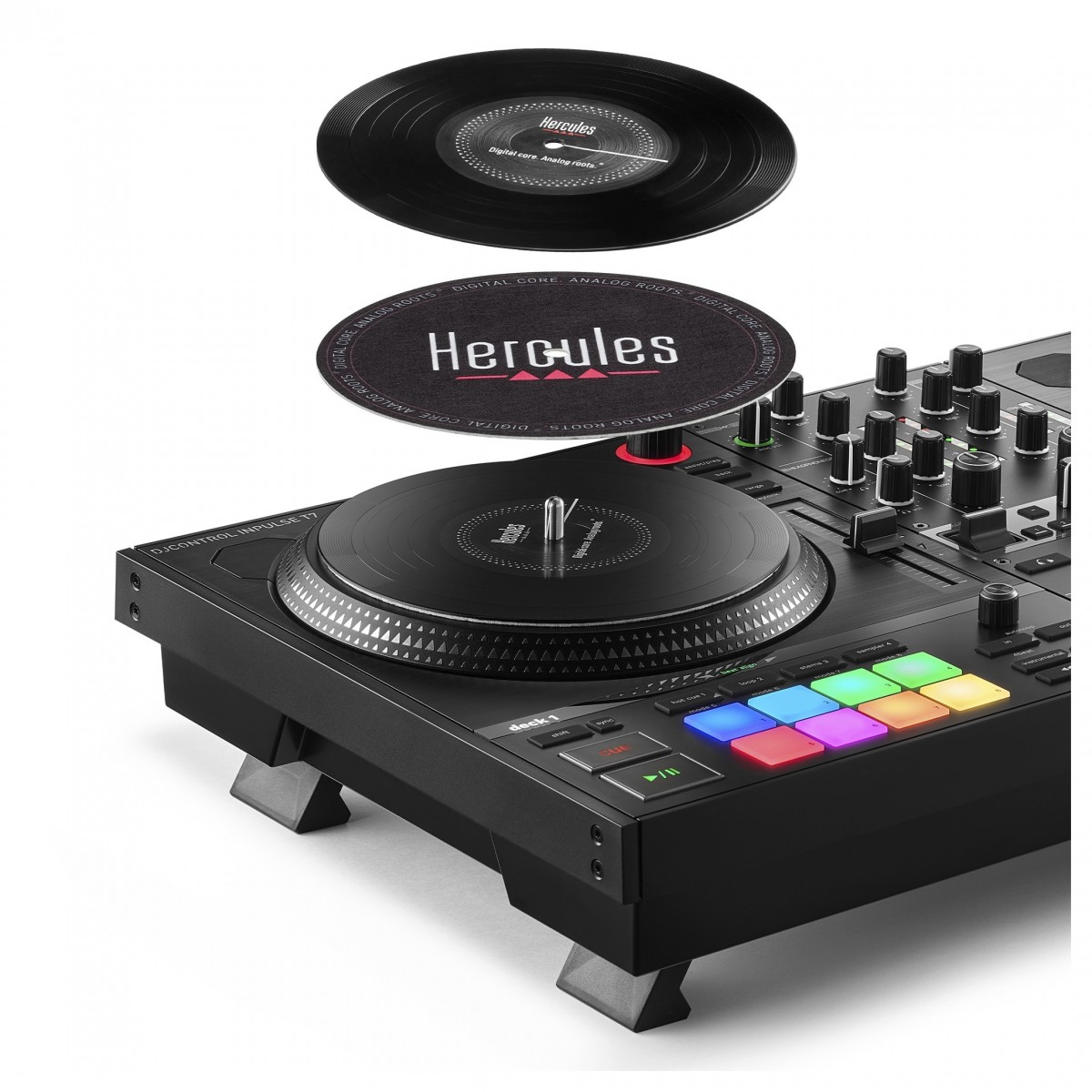 HERCULES DJ CONTROL INPULSE T7 CONTROLLER DIGITALE 2 DECK USB PER DJ 7