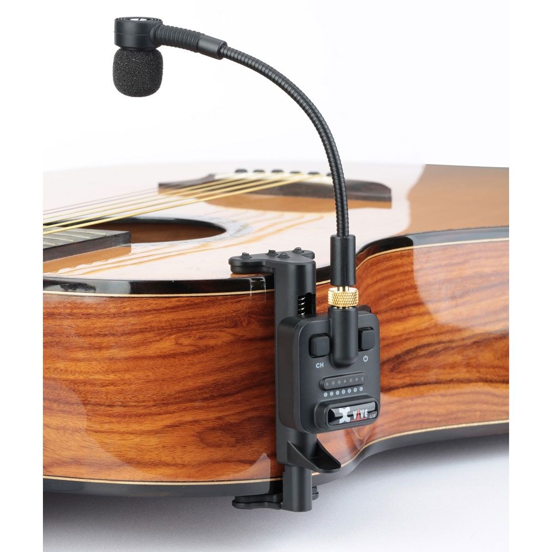 XVIVE U8 SISTEMA MICROFONICO WIRELESS DIGITALE RICARICABILE USB PER CHITARRA ACUSTICA 7