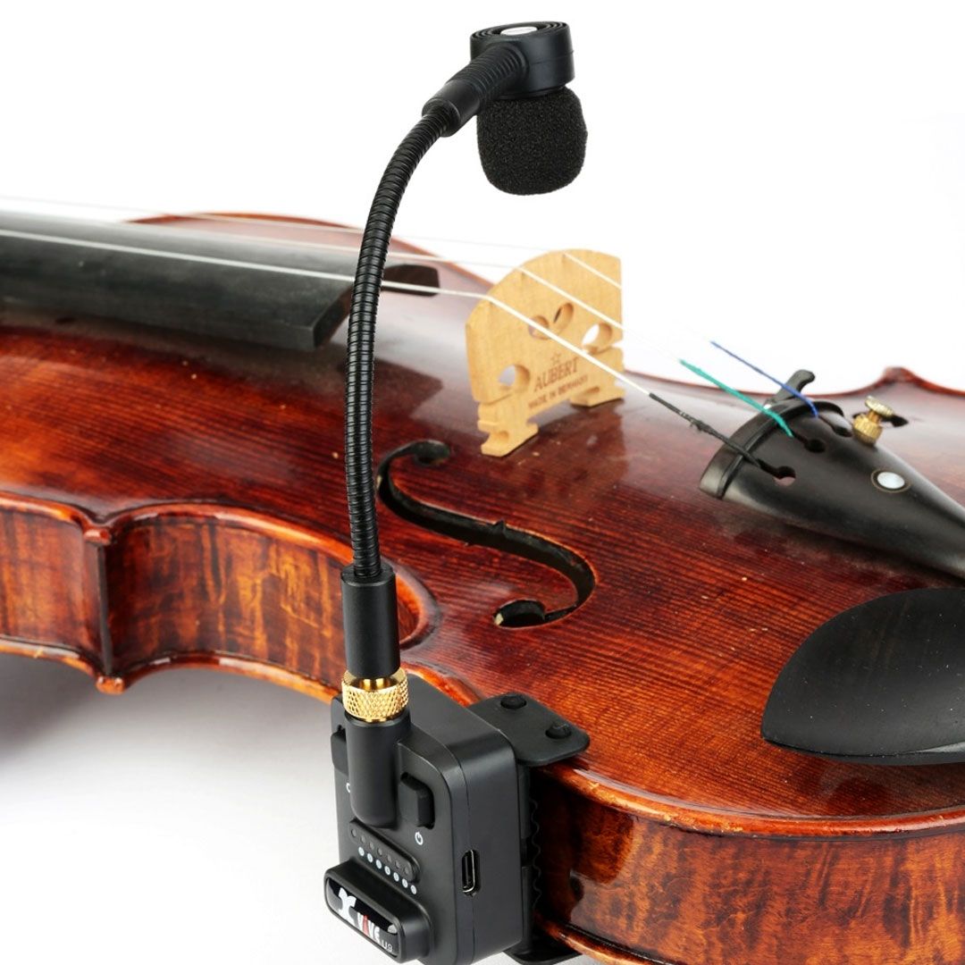 XVIVE U9 SISTEMA MICROFONICO WIRELESS DIGITALE RICARICABILE USB PER VIOLINO O VIOLA 8