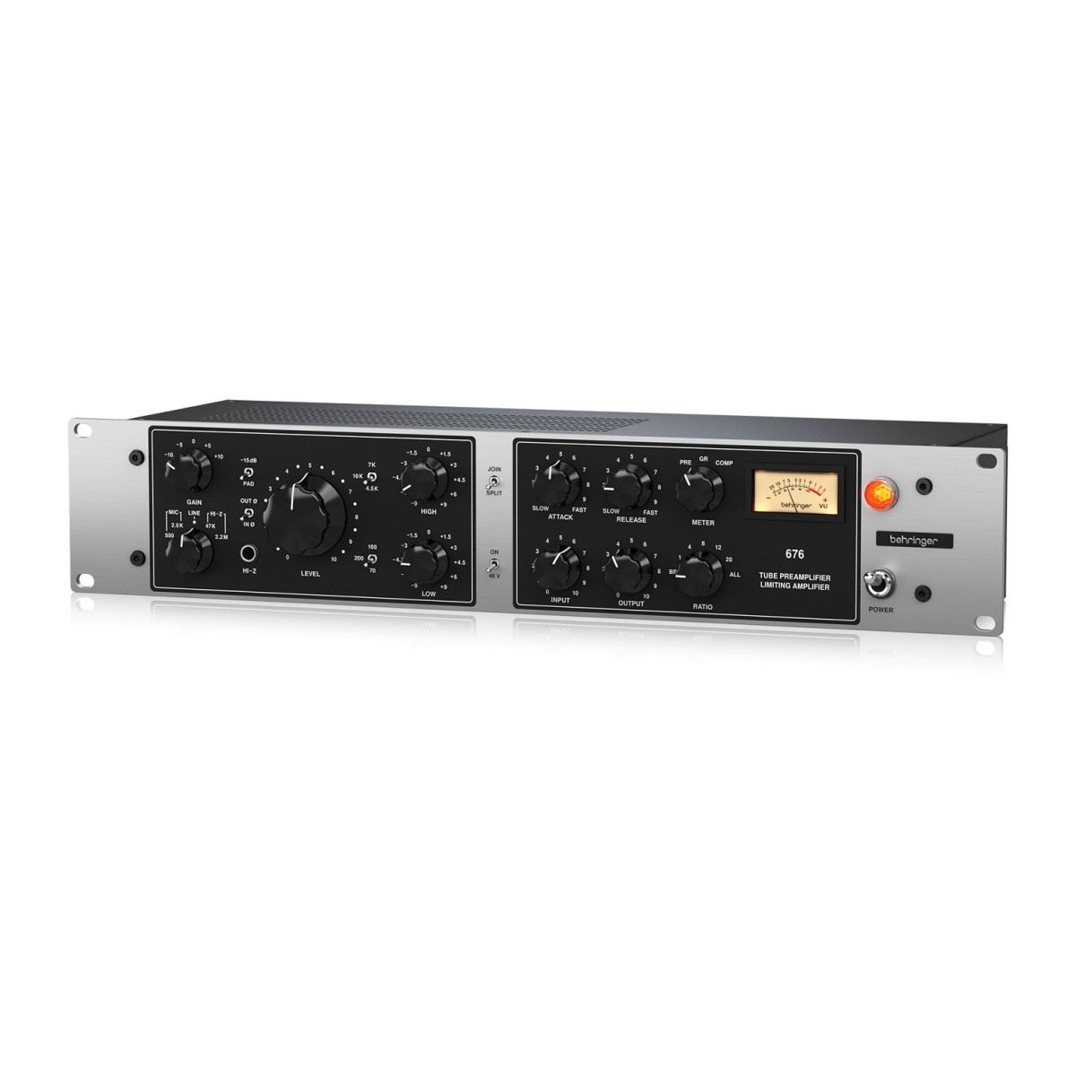 BEHRINGER 676 PREAMPLIFICATORE VALVOLARE COMPRESSORE FET TRASFORMATORI MIDAS 2