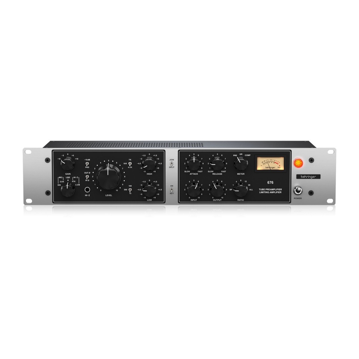 BEHRINGER 676 PREAMPLIFICATORE VALVOLARE COMPRESSORE FET TRASFORMATORI MIDAS 3