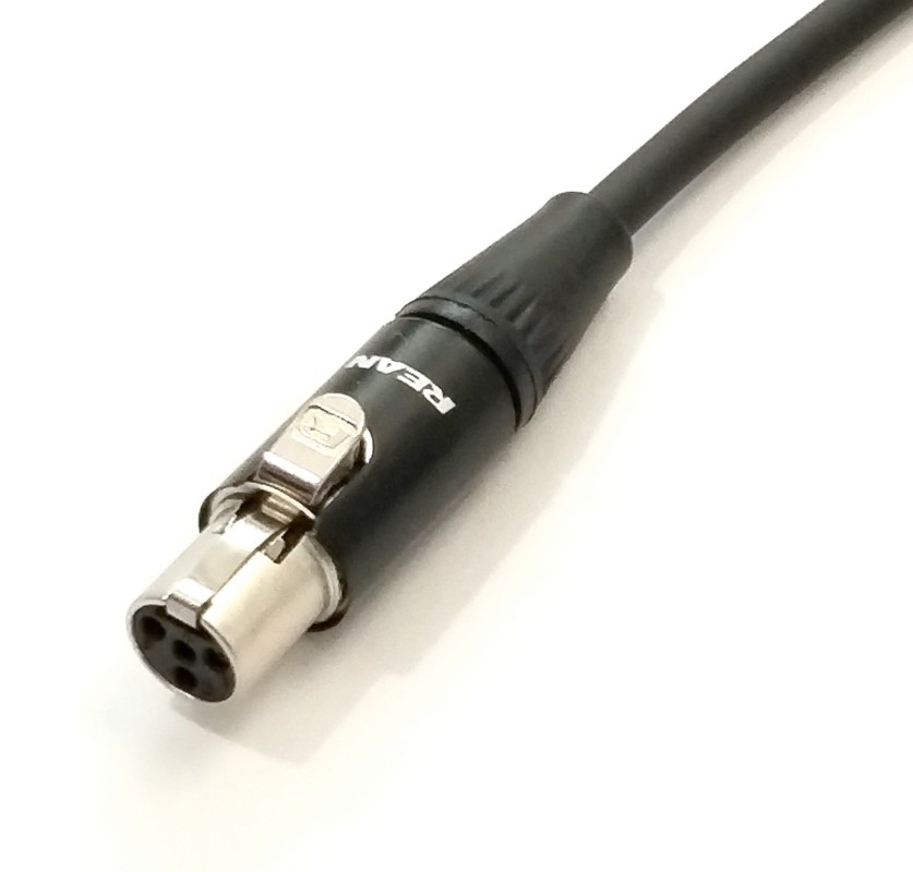 EXTREME CAVO ADATTATORE DA SHURE TQG MINI CANNON 4 POLI NEUTRIK REAN FEMMINA A AKG TQG MINI CANNON 3 POLI REAN MASCHIO 1