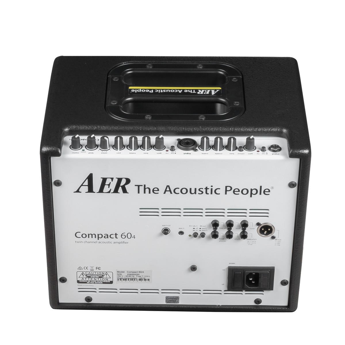 AER COMPACT 60 IV BK NERO AMPLIFICATORE COMBO 60 WATT PER STRUMENTI ACUSTICI E VOCE 5