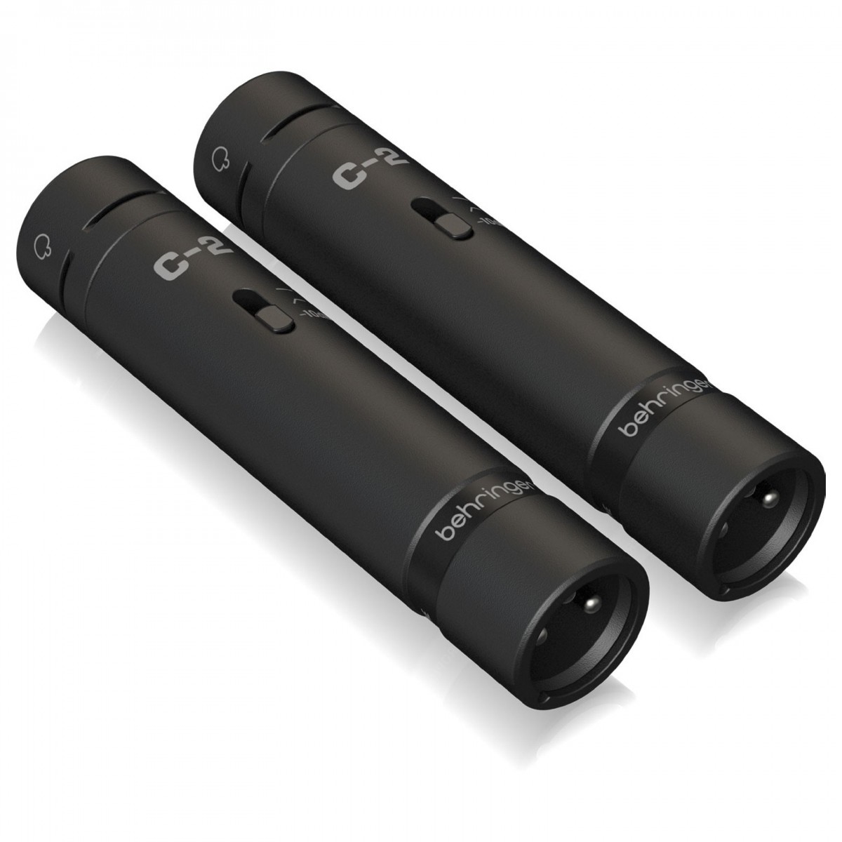 BEHRINGER C2 DARK EDITION COPPIA SELEZIONATA MATCHED MICROFONI CONDENSATORE + STEREO-BAR + CLAMPS 5