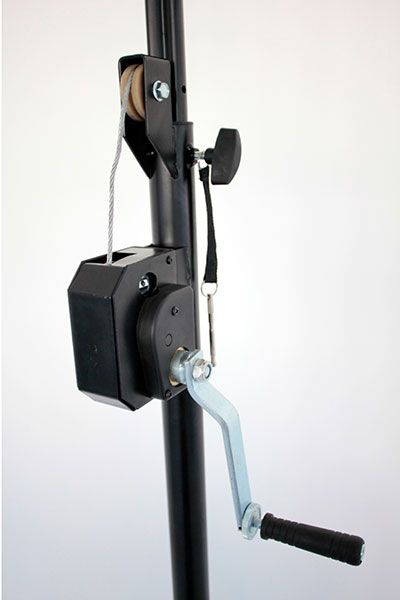 COBRA PRO SV3 STATIVO LUCI WIND UP AD ARGANO ALTEZZA 3 METRI CARICO 70KG 3